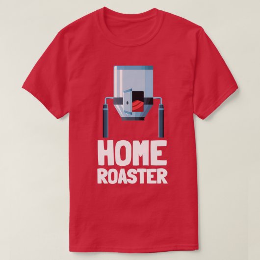 コーヒーロースター及びコーヒー焙煎バリスタアラビカ Tシャツ (デザイン正面)