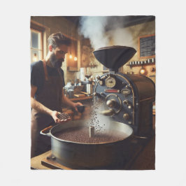 コーヒーロースター フリースブランケット