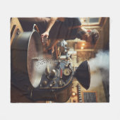 コーヒーロースター フリースブランケット (正面(横))