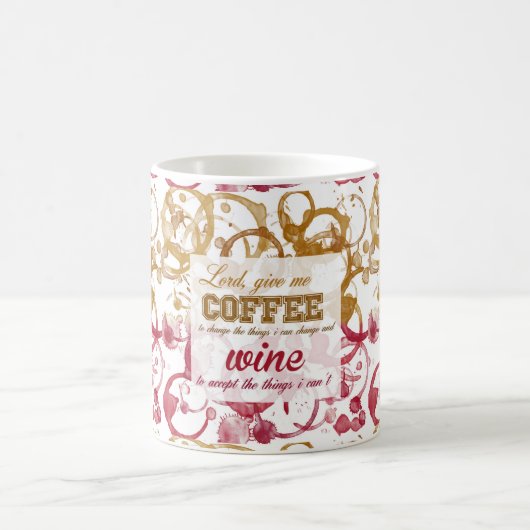 コーヒーワインのおもしろいの引用文 コーヒーマグカップ (中央)