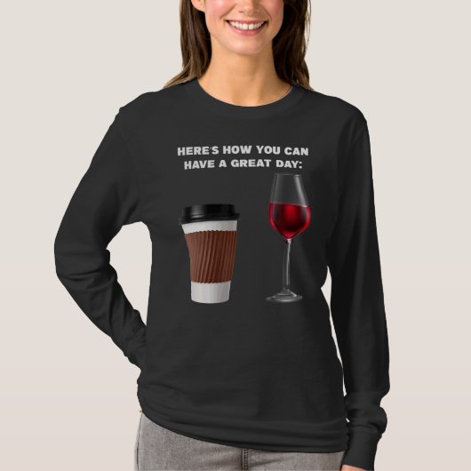 コーヒーワインのコーヒー Tシャツ (正面)