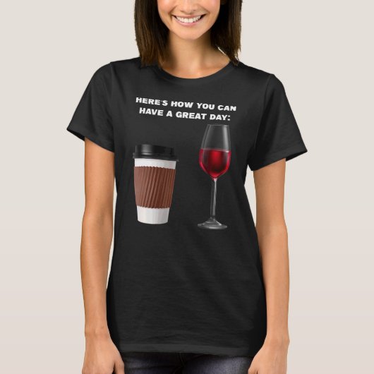 コーヒーワインのコーヒー Tシャツ (正面)