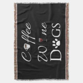 コーヒーワインドッグブランケット スローブランケット (正面縦)