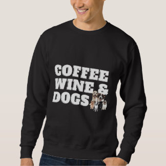 コーヒーワイン&アンプ犬 スウェットシャツ