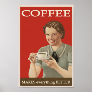 コーヒーヴィンテージ広告 ポスター