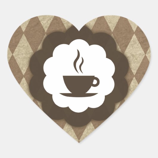 コーヒーヴィンテージ ハートシール (正面)