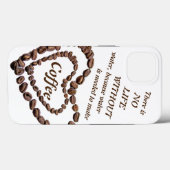 コーヒー中毒のない人生はない Case-Mate iPhoneケース (裏面 (横))