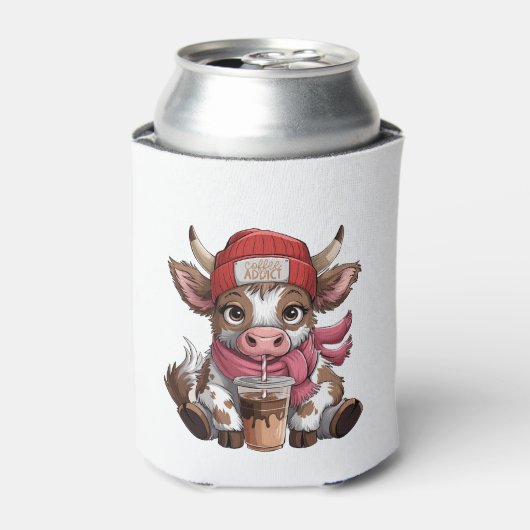 コーヒー中毒の牛 缶クーラー (缶正面)