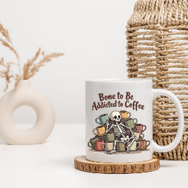 コーヒー中毒スケルトンマグカップ コーヒーマグカップ