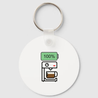 コーヒー中毒デザイン キーホルダー
