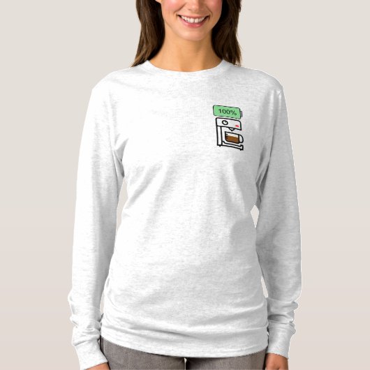 コーヒー中毒デザイン Tシャツ (正面)
