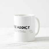 コーヒー中毒マグカップ_カフェインラバーギフト コーヒーマグカップ (正面右)