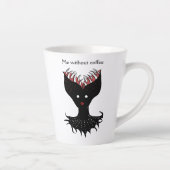 コーヒー中毒性気味悪い悪魔 カフェラテマグ (右)