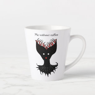 コーヒー中毒性気味悪い悪魔 カフェラテマグ