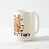 コーヒー中毒者のための眠いヤギの面白いマグカップ コーヒーマグカップ (正面右)