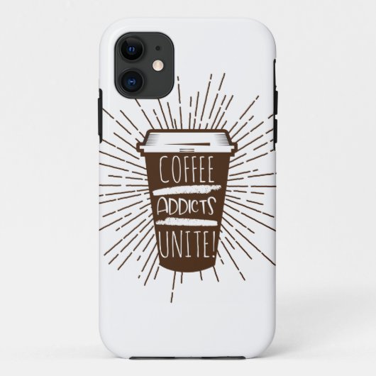 コーヒー中毒者の大同団結 Case-Mate iPhoneケース (裏面)