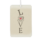 コーヒー中毒者の車の空気清浄機 カーエアーフレッシュナー (正面)