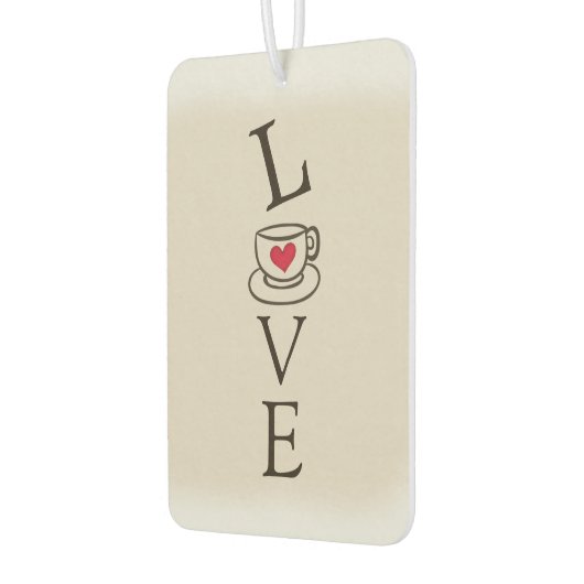 コーヒー中毒者の車の空気清浄機 カーエアーフレッシュナー (左)