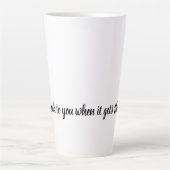 コーヒー中毒者 カフェラテマグ (正面)