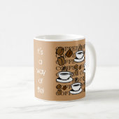 コーヒー中毒者 コーヒーマグカップ (正面右)