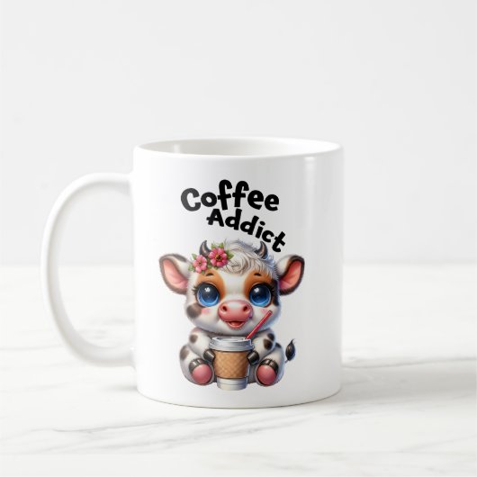 コーヒー中毒者 コーヒーマグカップ (左)