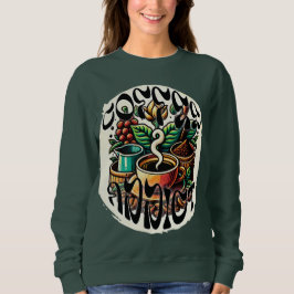 コーヒー中毒者 スウェットシャツ