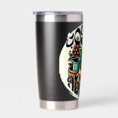 コーヒー中毒者 保温保冷タンブラー (右面)