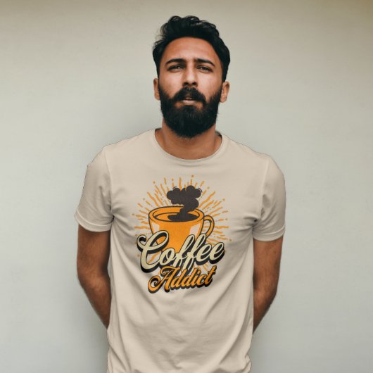 コーヒー中毒者 Tシャツ