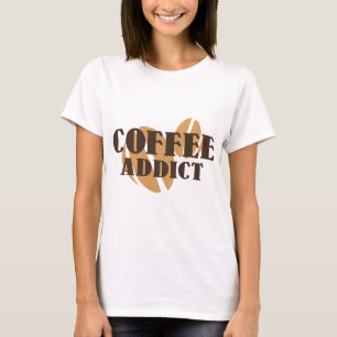 コーヒー中毒者 Tシャツ