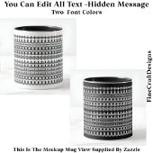 コーヒー中毒隠しメッセージおもしろいノベルティ111W マグカップ