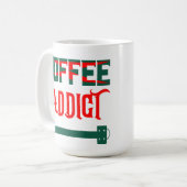 コーヒー中毒 コーヒーマグカップ (正面左)