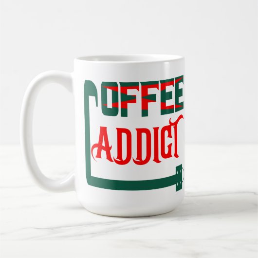 コーヒー中毒 コーヒーマグカップ (左)