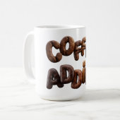 コーヒー中毒 コーヒーマグカップ (正面左)