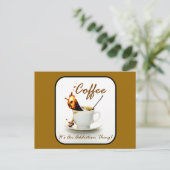 コーヒー中毒 ポストカード (スタンド正面)