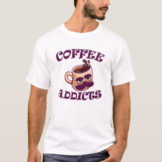 コーヒー中毒 Tシャツ