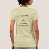 コーヒー中毒 Tシャツ (裏面)