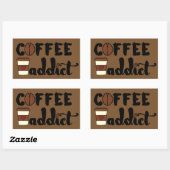 コーヒー中毒II 長方形シール (シート)