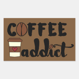 コーヒー中毒II 長方形シール