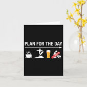 コーヒー乗りスノーボードビールおもしろいスノーボード雪 カード (黄色い花)