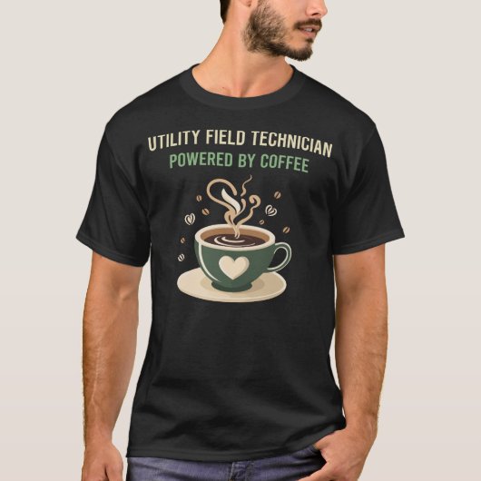 コーヒー事業場技術者による電力供給 Tシャツ (正面)