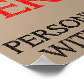 コーヒー人向けポスタおもしろいーサイン ポスター (角)