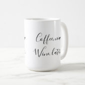 コーヒー今、ワイン後で コーヒーマグカップ (正面右)
