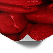 コーヒー付きトルコ国旗 ポスター (角)