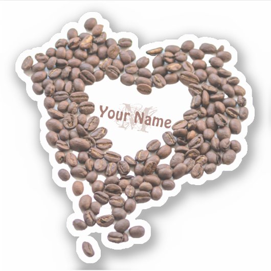 コーヒー仲間とカフェイン中毒者が大好き! シール (正面)