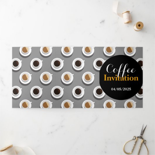 コーヒー休憩。 三つ折り招待状 (外部)