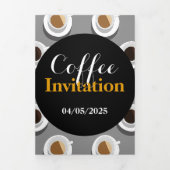 コーヒー休憩。 三つ折り招待状 (カバー)