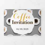 コーヒー休憩。 三つ折り招待状 (カバー)