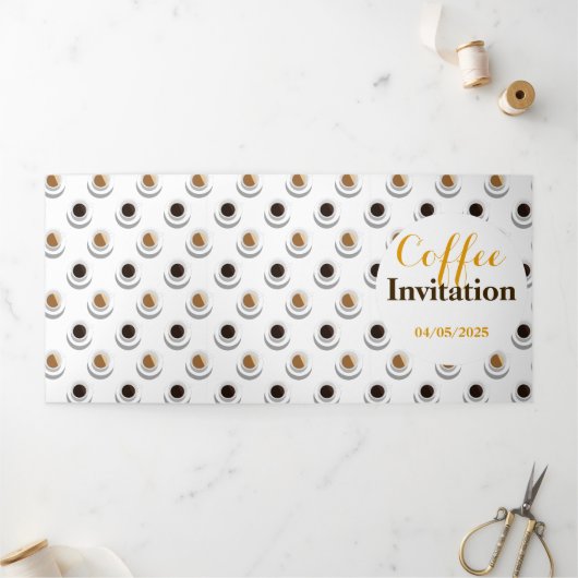 コーヒー休憩。 三つ折り招待状 (外部)