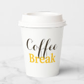 コーヒー休憩。 紙コップ (裏面)