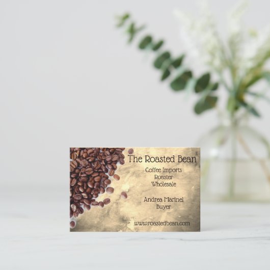 コーヒー会社カフェ 名刺 (スタンド正面)